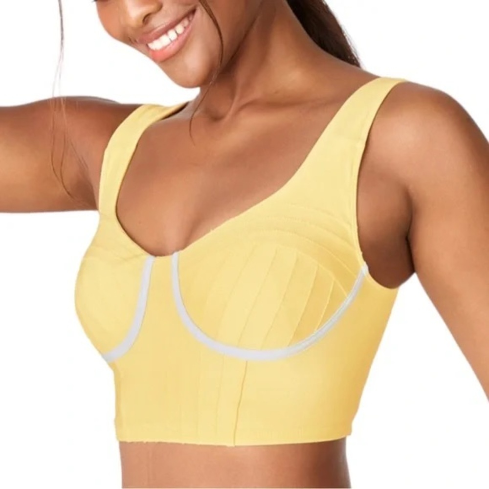 Fabletics Yellow Sports Bra